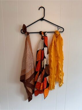 Set of Three Vintage Scarves